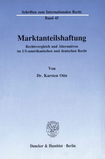 Cover: Marktanteilshaftung