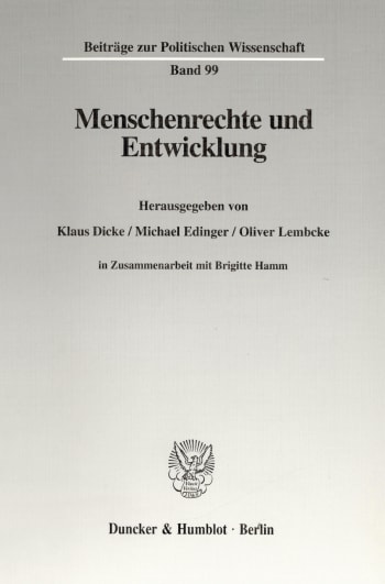 Cover: Menschenrechte und Entwicklung