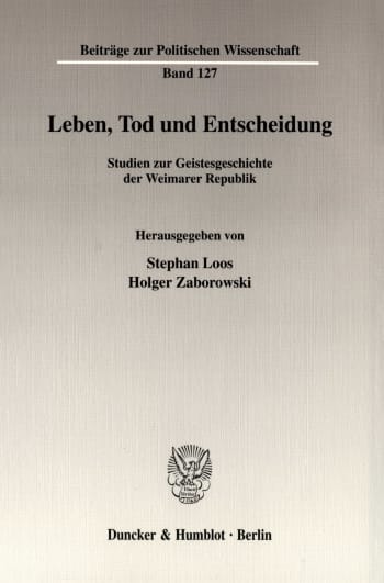 Cover: Leben, Tod und Entscheidung