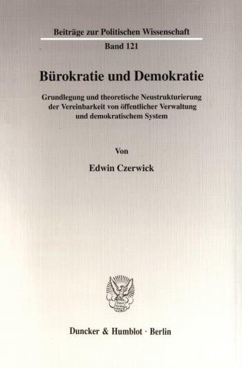 Cover: Bürokratie und Demokratie