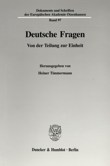 Cover: Deutsche Fragen