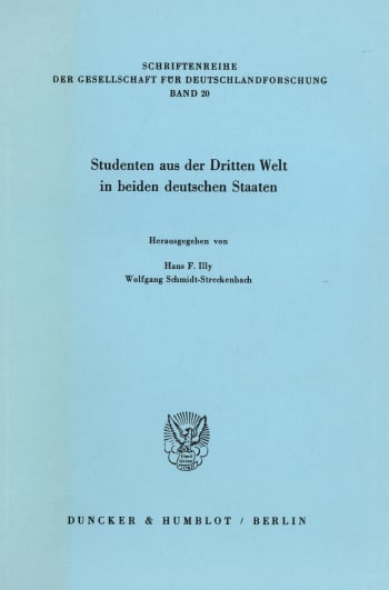 Cover: Studenten aus der Dritten Welt in beiden deutschen Staaten