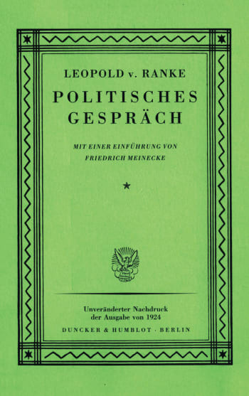 Cover: Politisches Gespräch