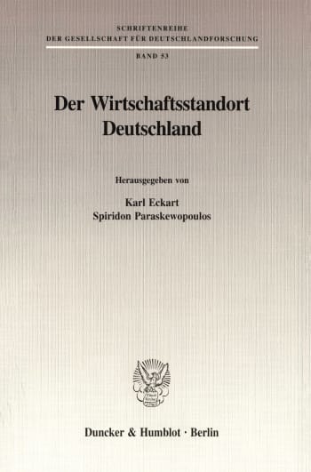 Cover: Der Wirtschaftsstandort Deutschland