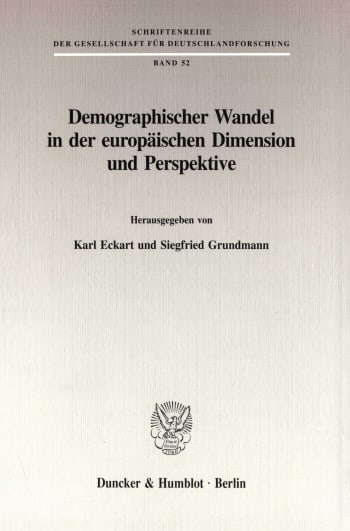 Cover: Demographischer Wandel in der europäischen Dimension und Perspektive