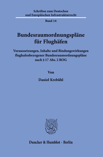 Cover: Bundesraumordnungspläne für Flughäfen