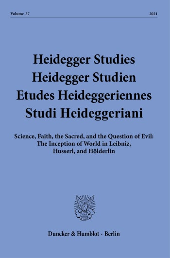 Cover: Science, Faith, the Sacred, and the Question of Evil: The Inception of World in Leibniz, Husserl, and Hölderlin