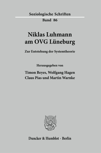 Cover: Niklas Luhmann am OVG Lüneburg