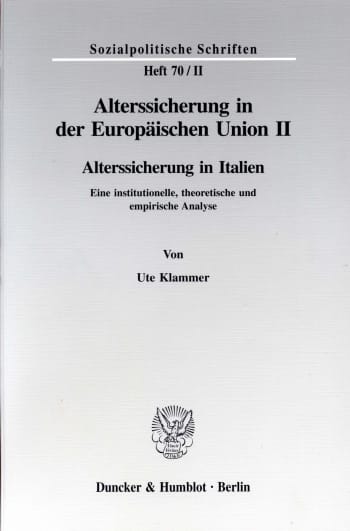 Cover: Alterssicherung in der Europäischen Union II