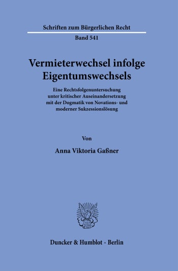 Cover: Vermieterwechsel infolge Eigentumswechsels