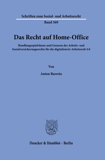 Cover: Das Recht auf Home-Office