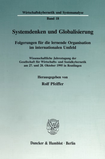 Cover: Systemdenken und Globalisierung