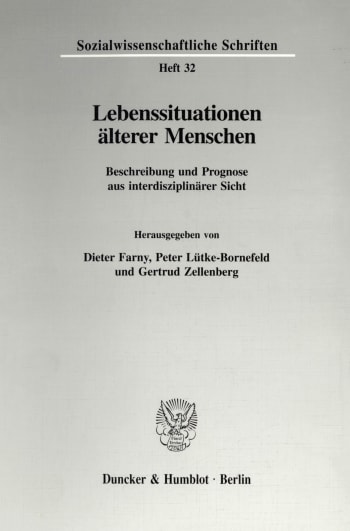 Cover: Lebenssituationen älterer Menschen