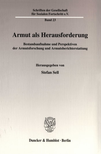 Cover: Armut als Herausforderung