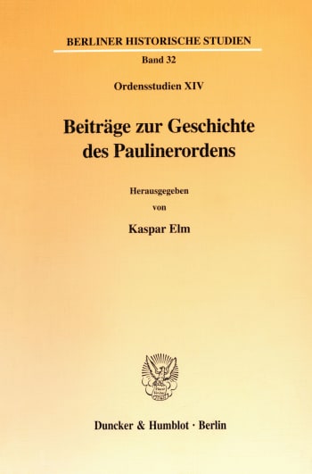 Cover: Beiträge zur Geschichte des Paulinerordens