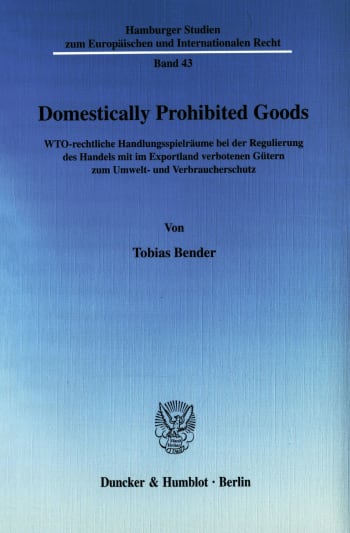 Cover: Domestically Prohibited Goods