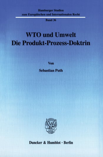 Cover: WTO und Umwelt