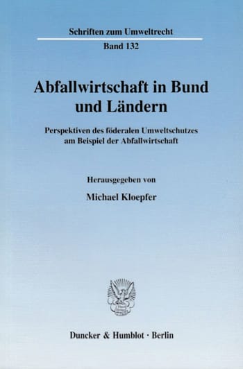 Cover: Abfallwirtschaft in Bund und Ländern