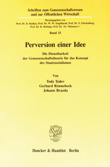 Cover: Perversion einer Idee