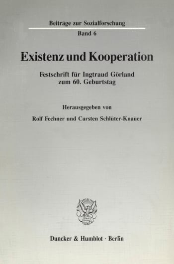 Cover: Existenz und Kooperation