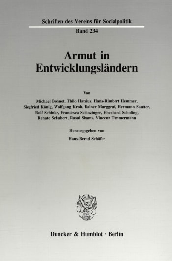 Cover: Armut in Entwicklungsländern