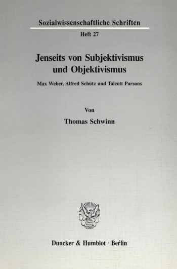 Cover: Jenseits von Subjektivismus und Objektivismus