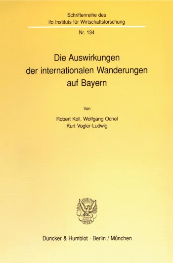 Cover: Die Auswirkungen der internationalen Wanderungen auf Bayern