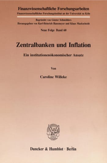 Cover: Zentralbanken und Inflation