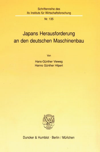 Cover: Japans Herausforderung an den deutschen Maschinenbau