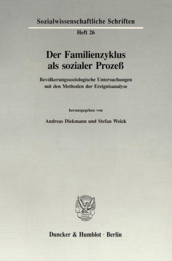 Cover: Der Familienzyklus als sozialer Prozeß