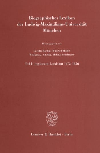 Cover: Biographisches Lexikon der Ludwig-Maximilians-Universität München