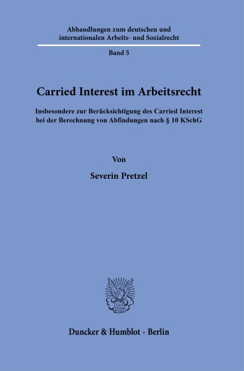 Cover: Carried Interest im Arbeitsrecht