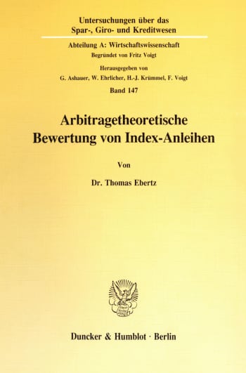 Cover: Arbitragetheoretische Bewertung von Index-Anleihen