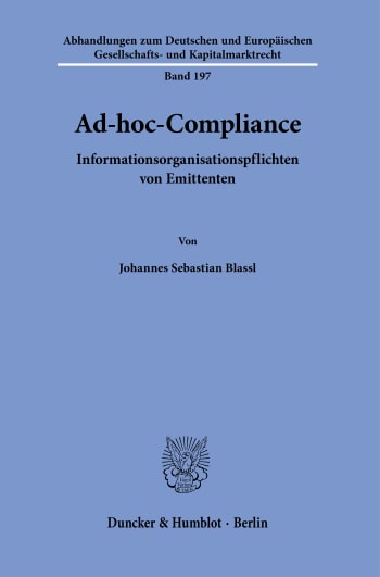 Cover: Ad-hoc-Compliance