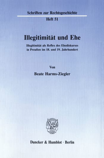 Cover: Illegitimität und Ehe