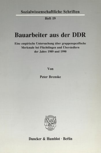 Cover: Bauarbeiter aus der DDR