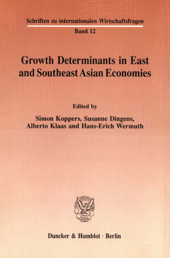 Cover: Growth Determinants in East and Southeast Asian Economies