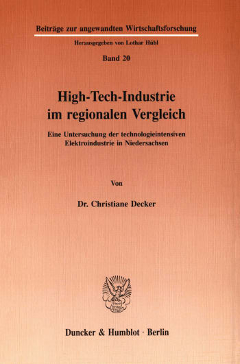 Cover: High-Tech-Industrie im regionalen Vergleich