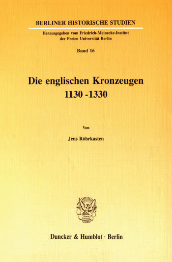 Cover: Die englischen Kronzeugen 1130–1330