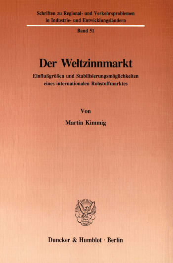 Cover: Der Weltzinnmarkt