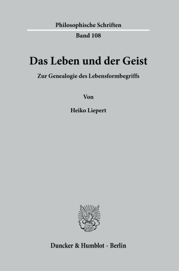 Cover: Das Leben und der Geist