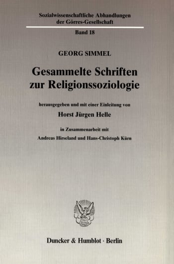 Cover: Gesammelte Schriften zur Religionssoziologie