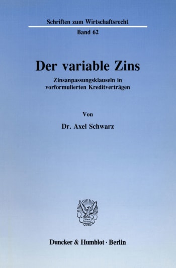 Cover: Der variable Zins