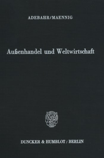 Cover: Außenhandel und Weltwirtschaft