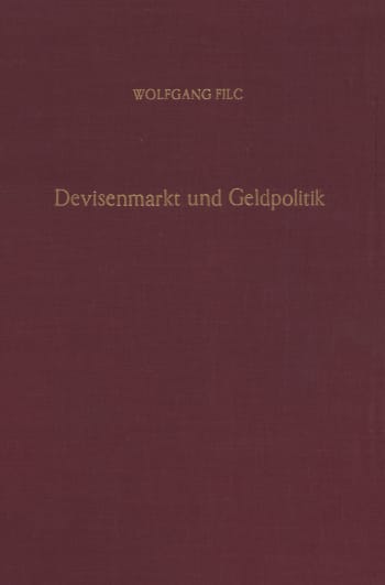 Cover: Devisenmarkt und Geldpolitik