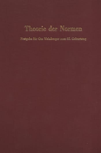 Cover: Theorie der Normen