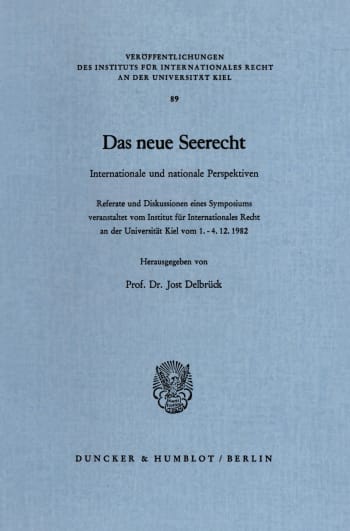 Cover: Das neue Seerecht