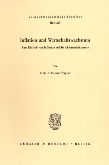 Cover: Inflation und Wirtschaftswachstum