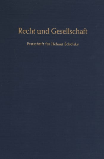 Cover: Recht und Gesellschaft