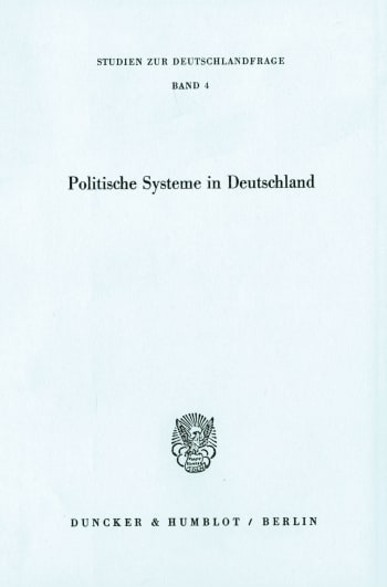 Cover: Politische Systeme in Deutschland